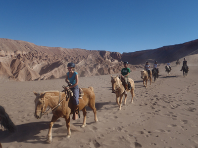 Horseriding in the Atacama Desert